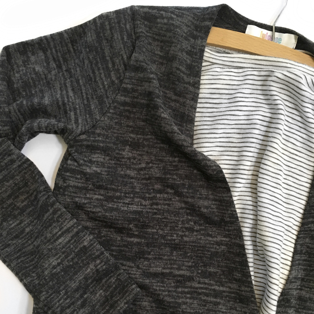 LulaRoe Sarah Cardigan NWT -  Heathered Dark Grey
